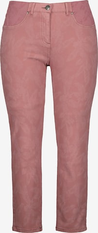 Ulla Popken Regular Jeans 'Sarah' in Pink: front