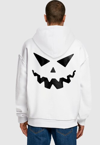 Felpa 'Halloween - Are You Scared' di Merchcode in bianco