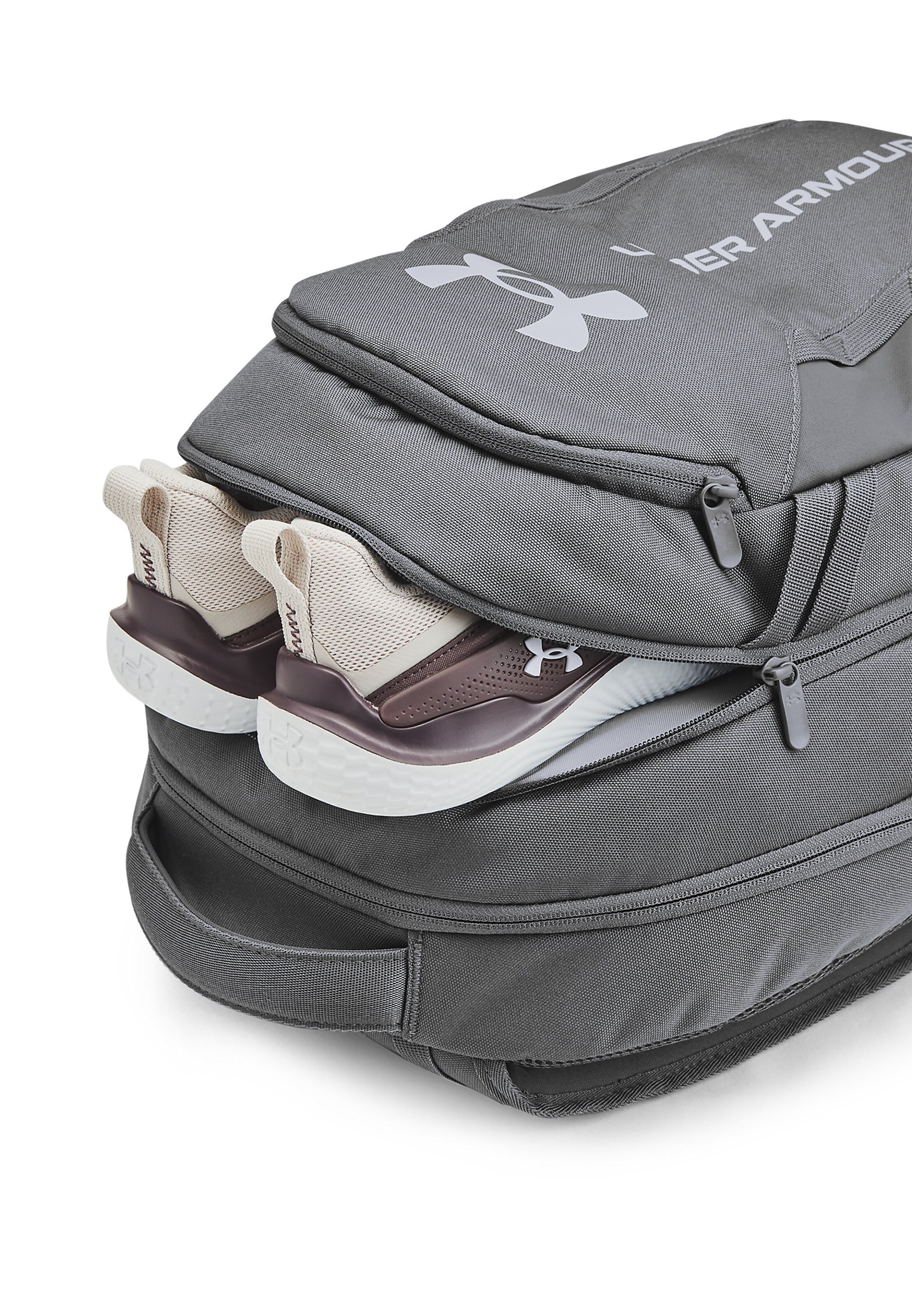 UNDER ARMOUR Sports backpack 'Hustle 6.0' in Grey