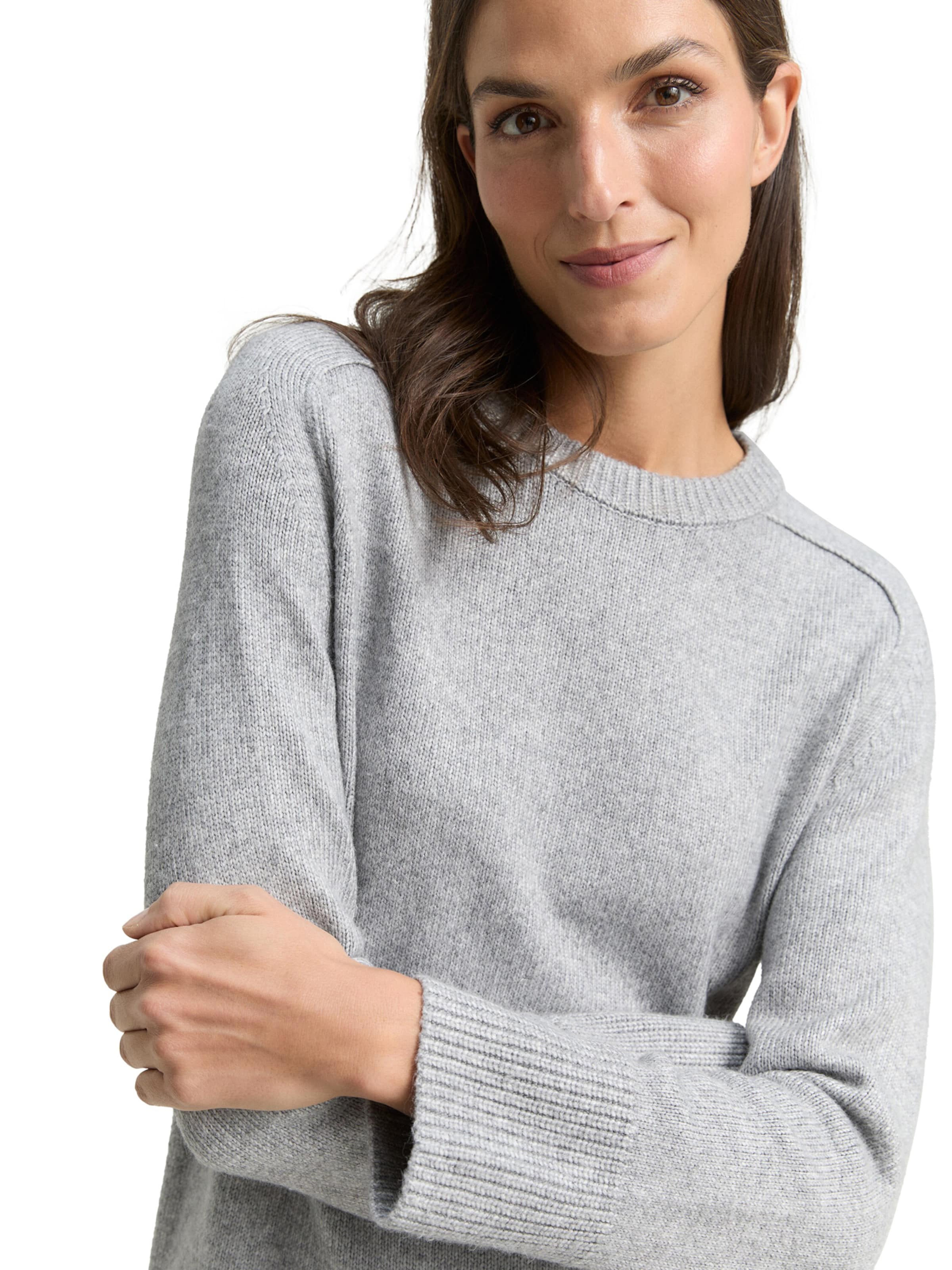 TOM TAILOR Трикотажное платье в Серый