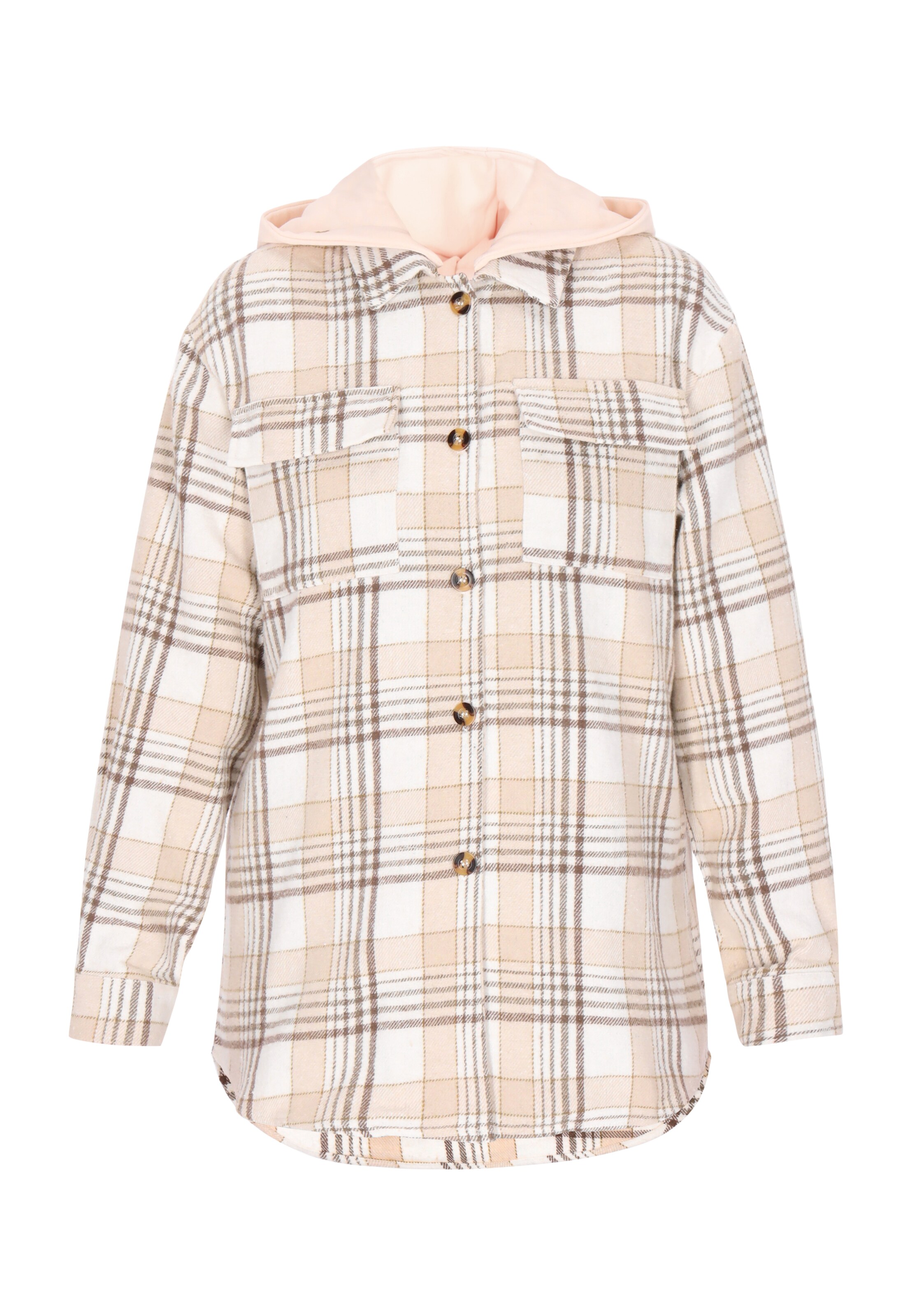 Giacca di mezza stagione usha BLUE LABEL di colore nudo / sabbia / beige scuro / bianco, Visualizzazione prodotti