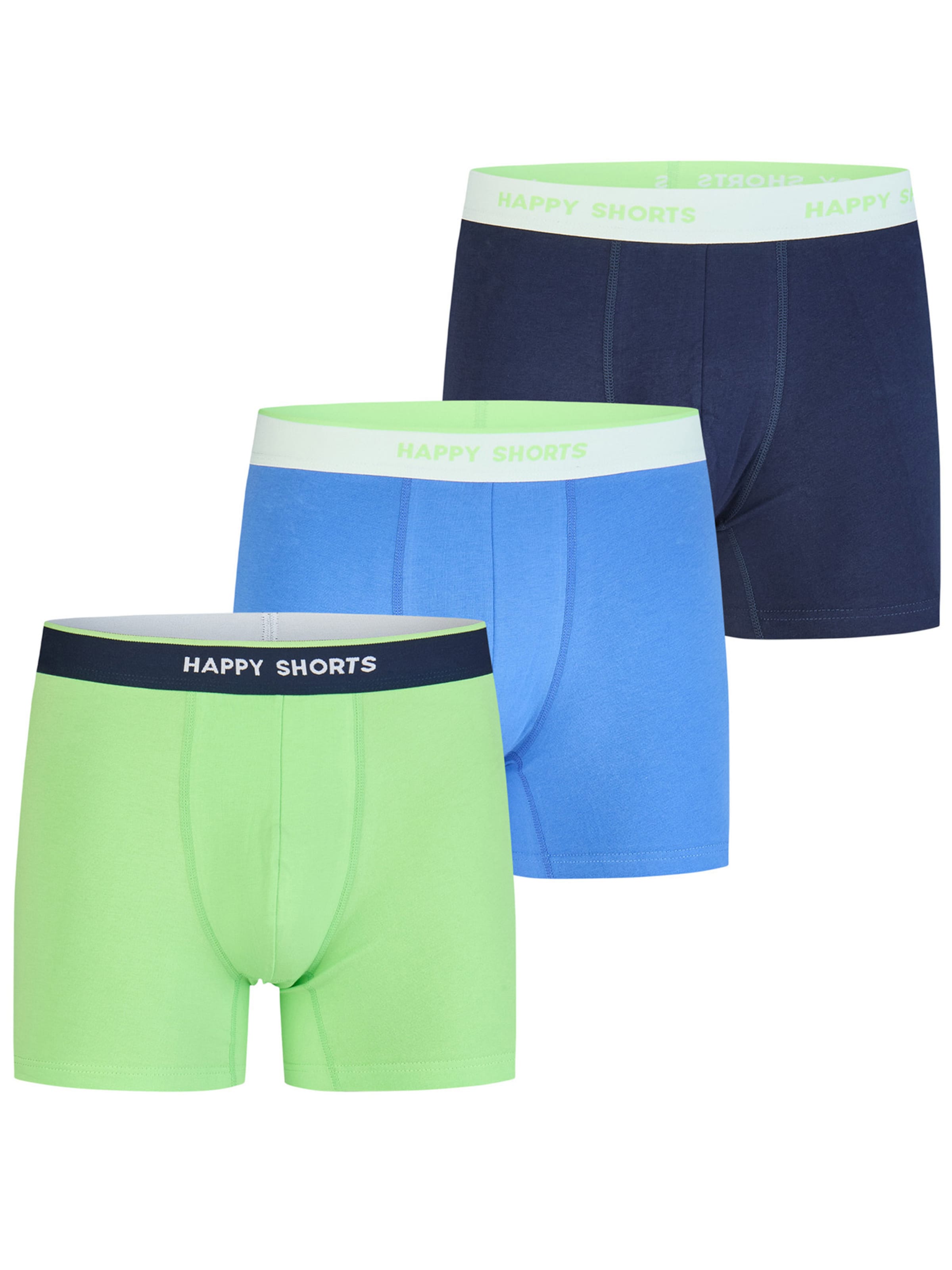 Boxers ' Jersey ' Happy Shorts en bleu : devant