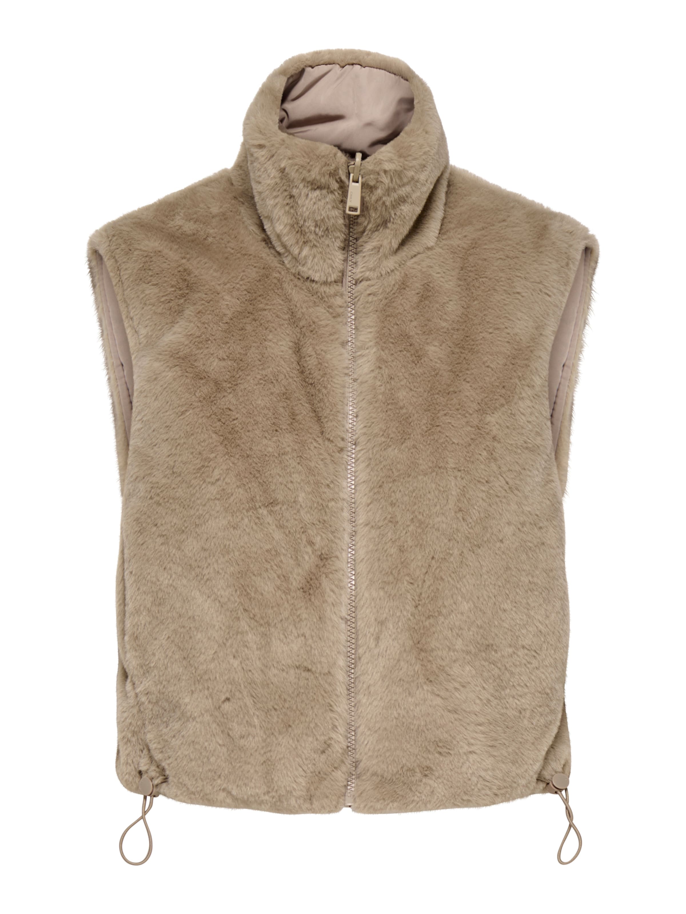 Gilet 'ONLDANA' ONLY en beige : devant