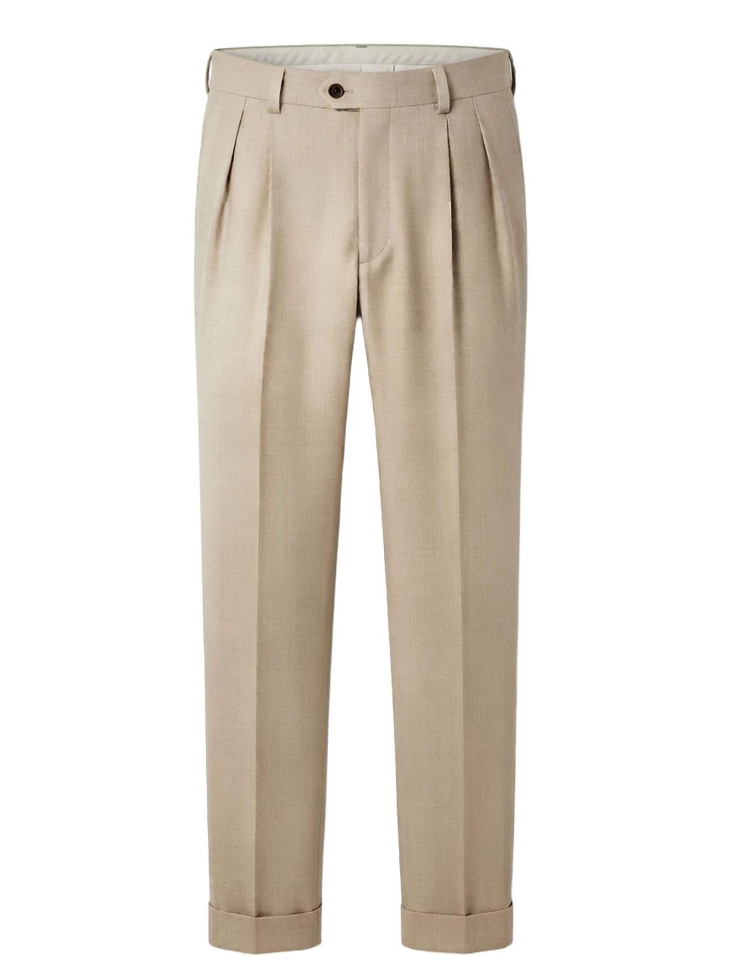 Il Lanificio Slim fit Pants in Beige: front