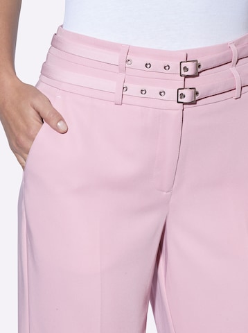 heine Regular Pressveckad byxa i rosa