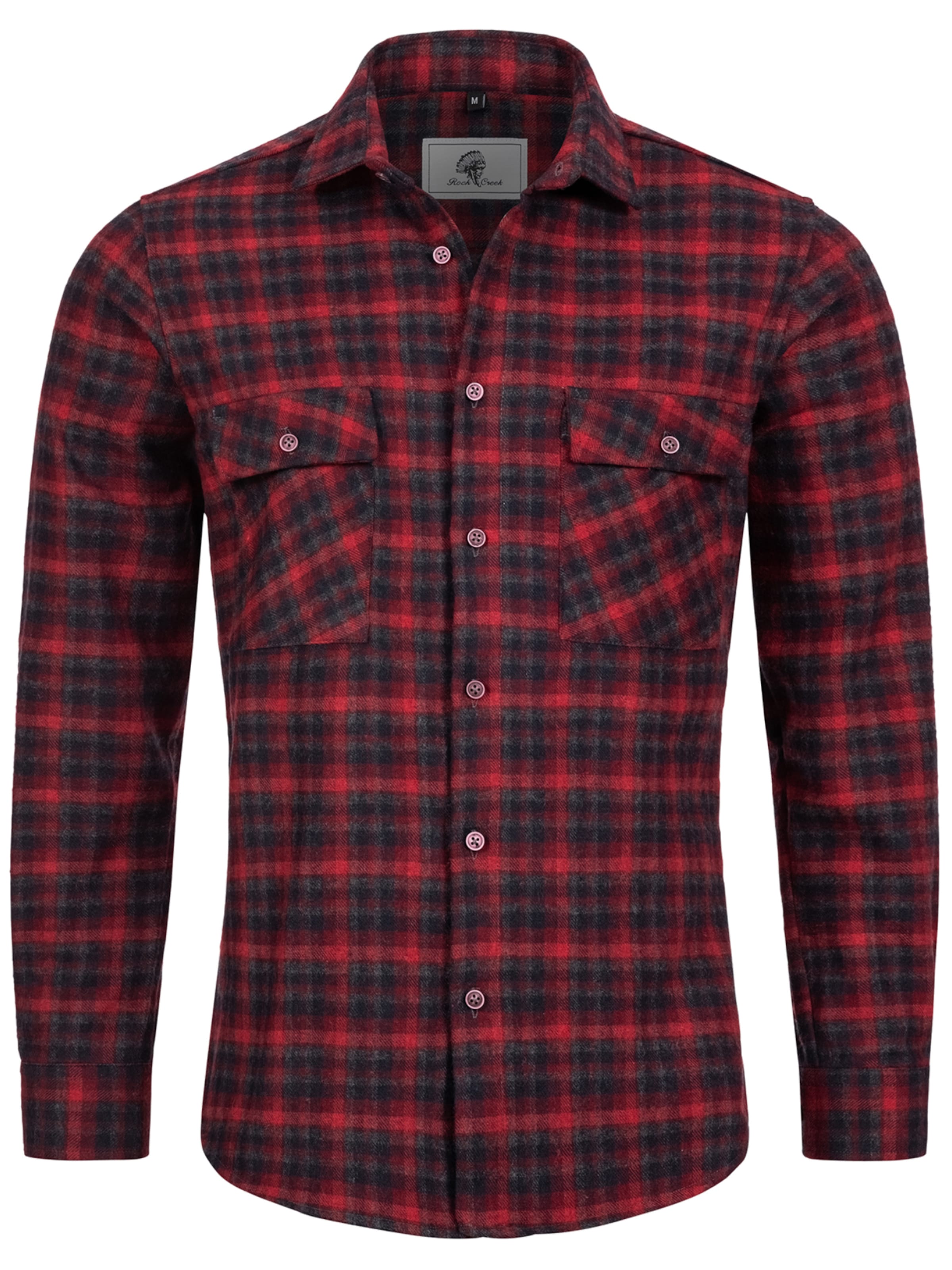 Rock Creek Hemd in Rot: Vorderseite