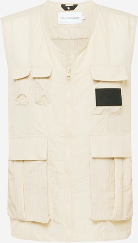 Calvin Klein Jeans Vest in Beige: front