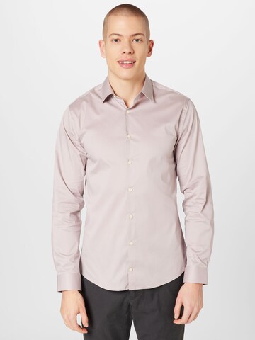 Tiger of Sweden Slim fit Button Up Shirt 'FILBRODIE' in Pink: front