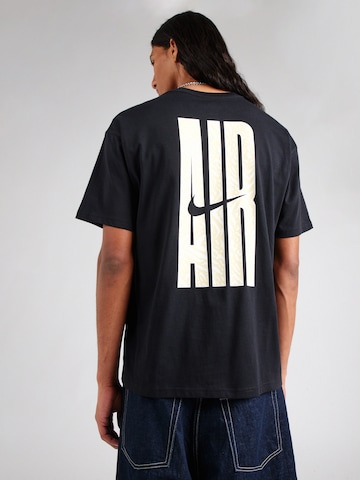 Nike Sportswear Тениска 'AIR' в черно: отпред