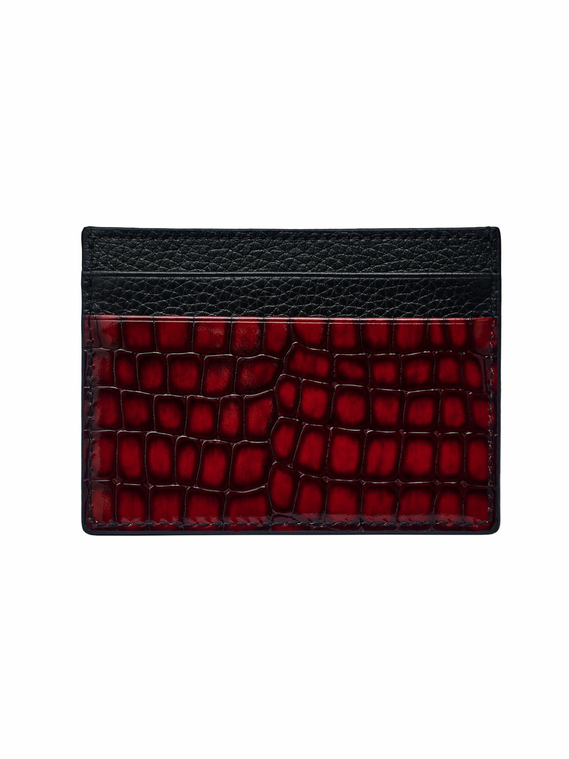 GT Collection Etui 'GT Crocodile Print' in Rood
