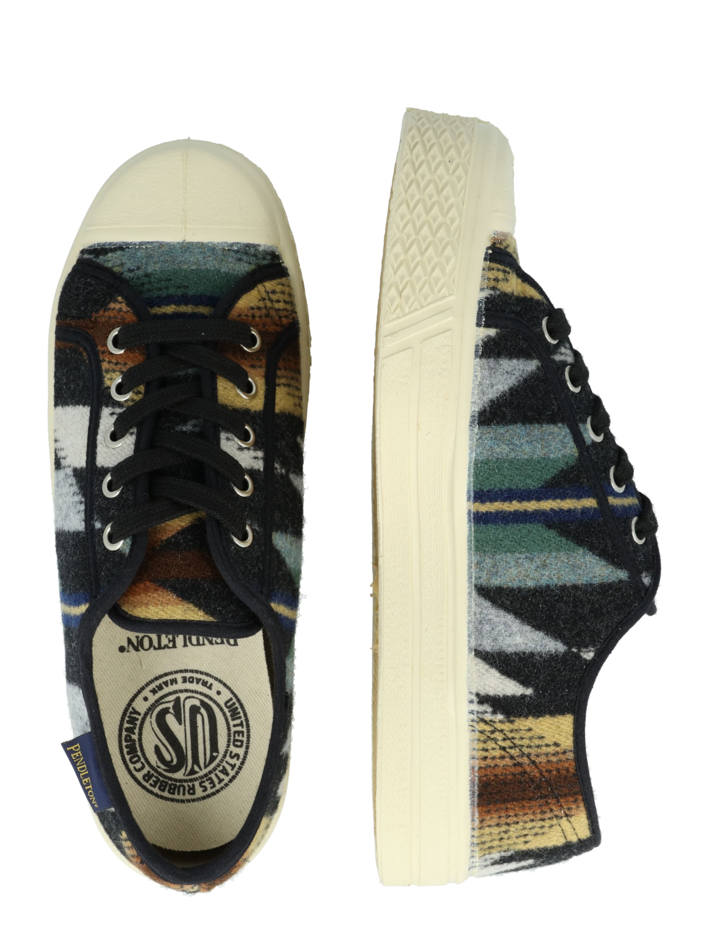 US Rubber Σνίκερ χαμηλό 'PENDLETON' σε μαύρο