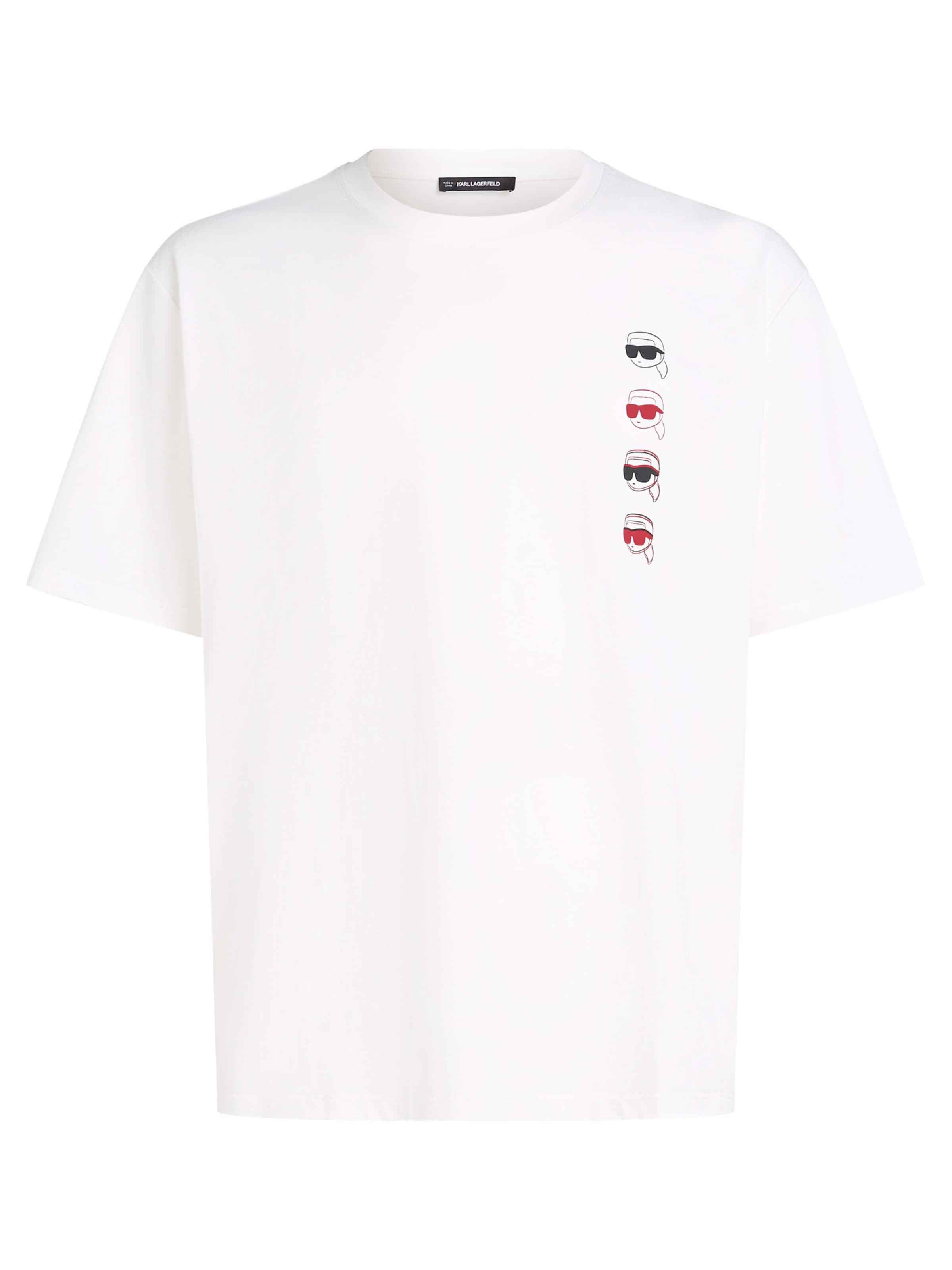 Tricou de la Karl Lagerfeld pe alb: față