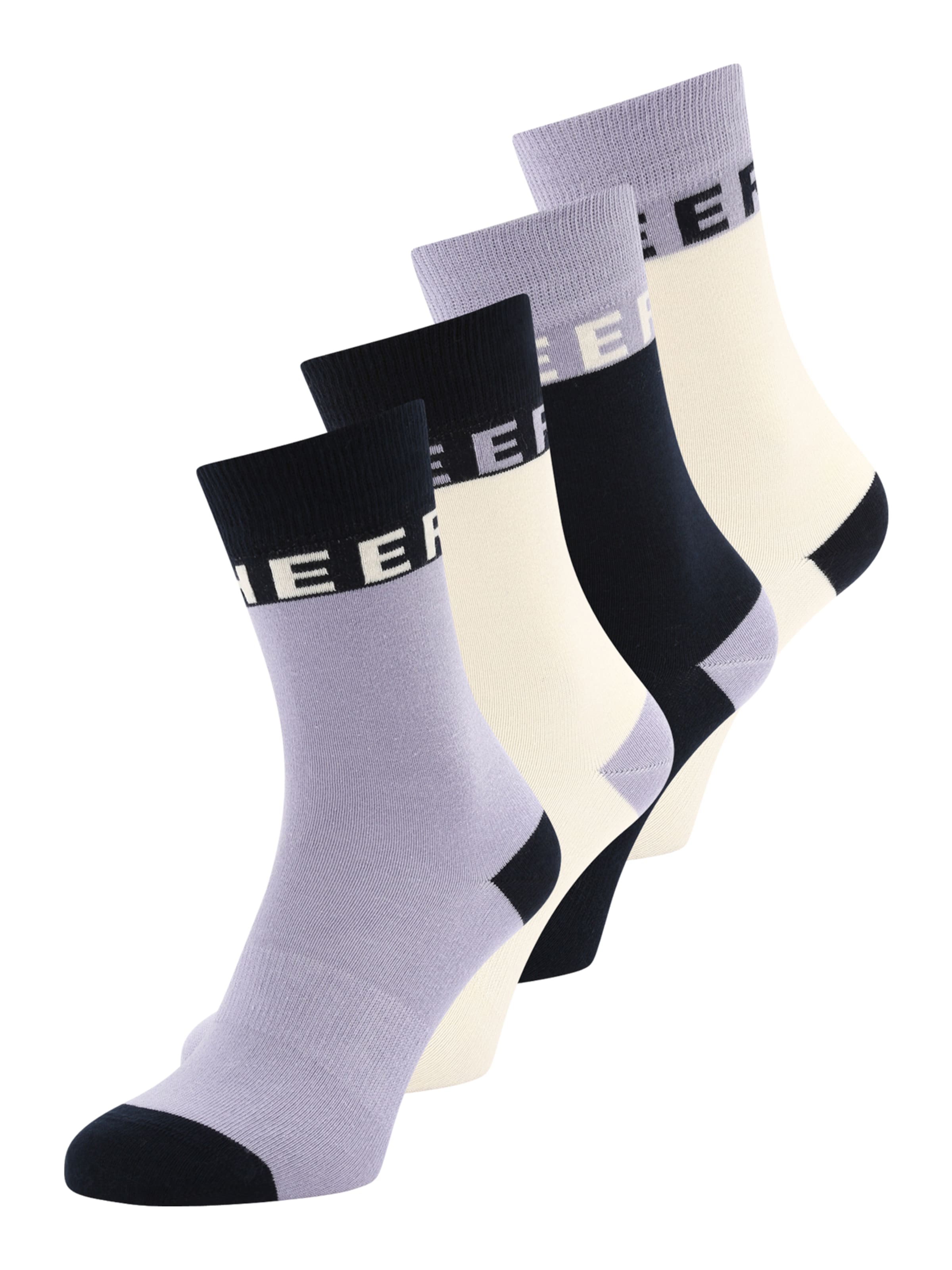 CHEERIO* Къси чорапи 'Best Friend' в пъстро: отпред