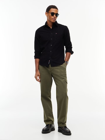 Coupe regular Chemise Tommy Jeans en noir
