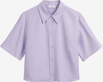 Marc O'Polo DENIM Bluse in Lila: Vorderseite