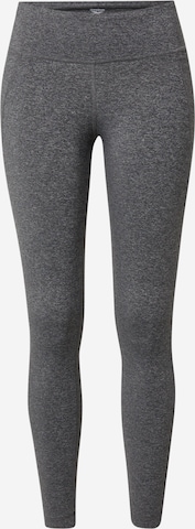 Reebok Skinny Workout Pants 'Lux' in Grey: front