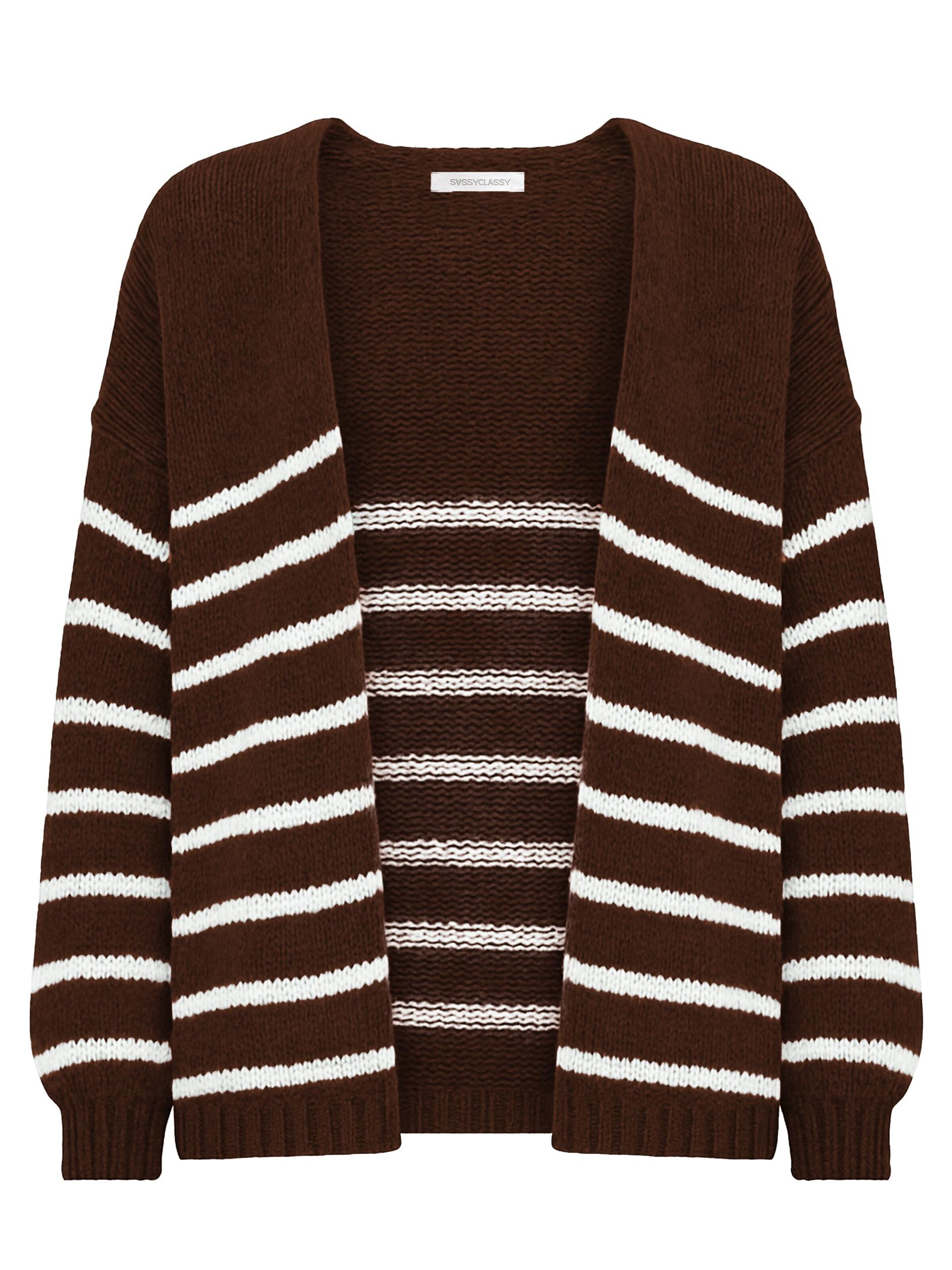 SASSYCLASSY Oversized Cardigan in Dark brown, Item view