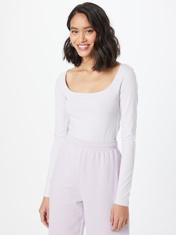 Shirtbody Urban Classics en violet : devant