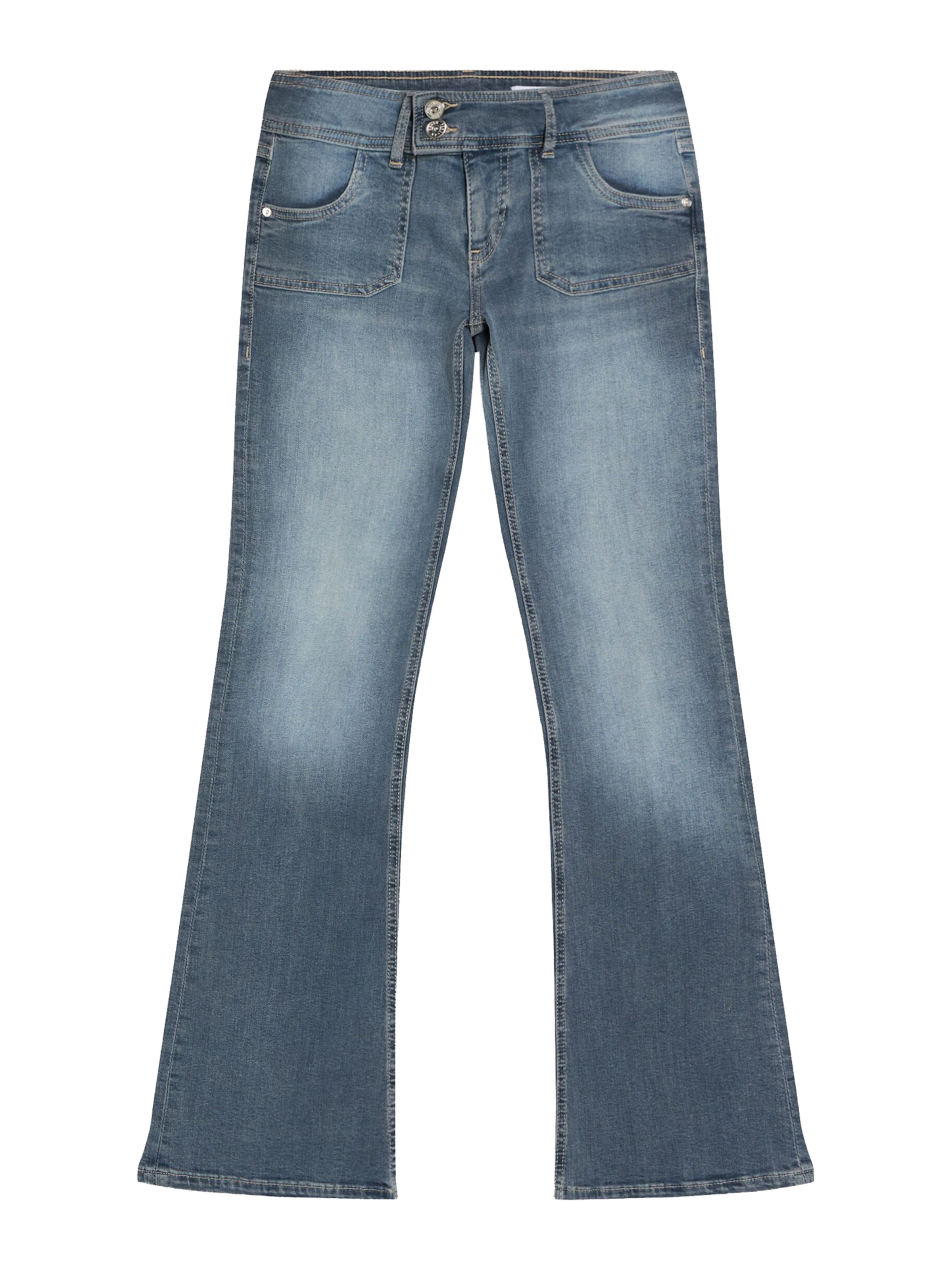 Bershka Дънки Bootcut Дънки в синьо: отпред