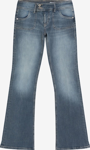 BershkaBootcut/trapezice Traperice - plava boja: prednji dio