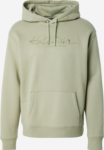 Sweat-shirt HOLLISTER en vert : devant