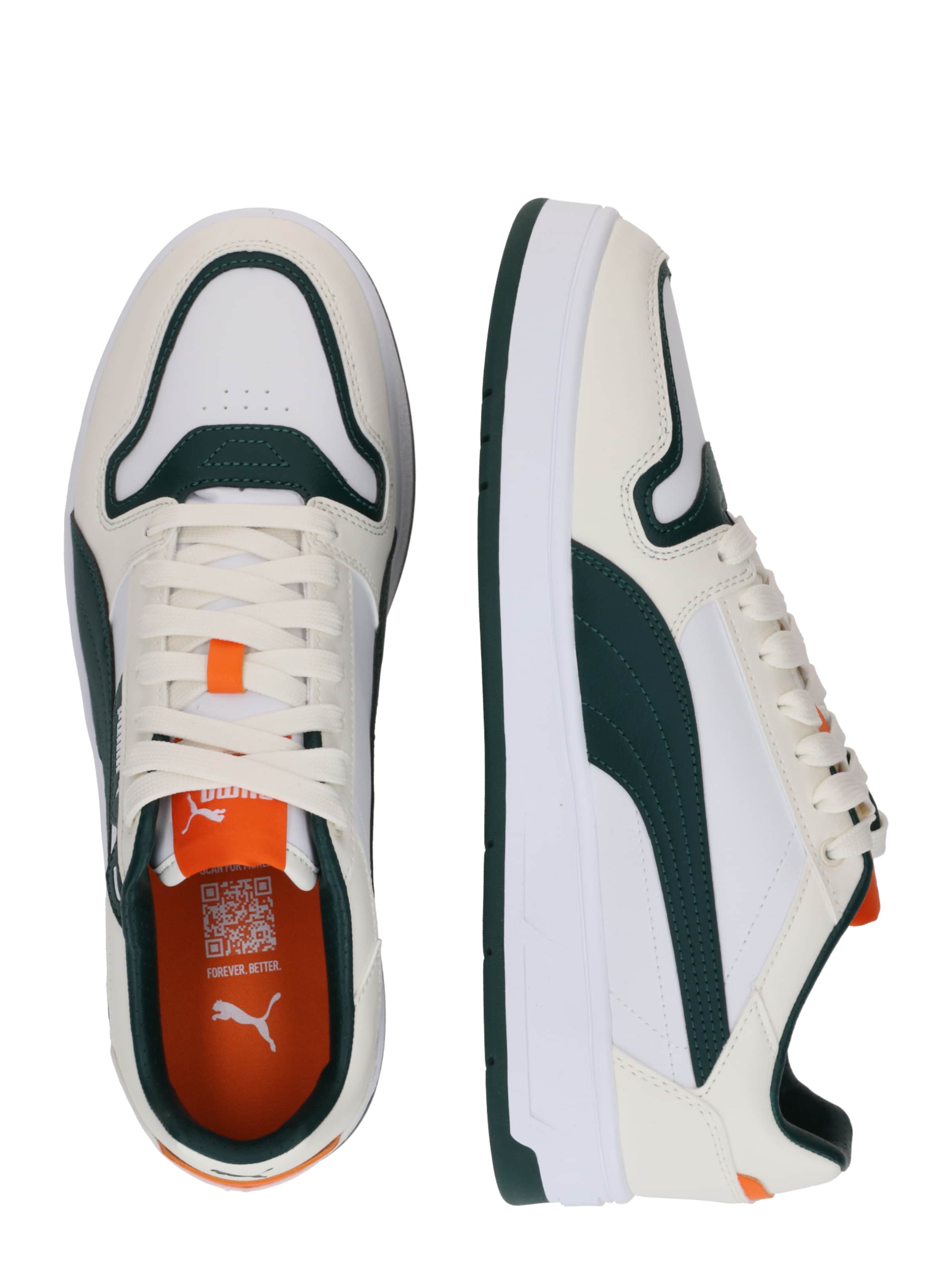 Baskets basses 'Court Classic Street' PUMA en blanc : sur le côté