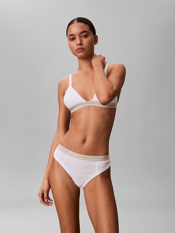 Calvin Klein Thong in White: front