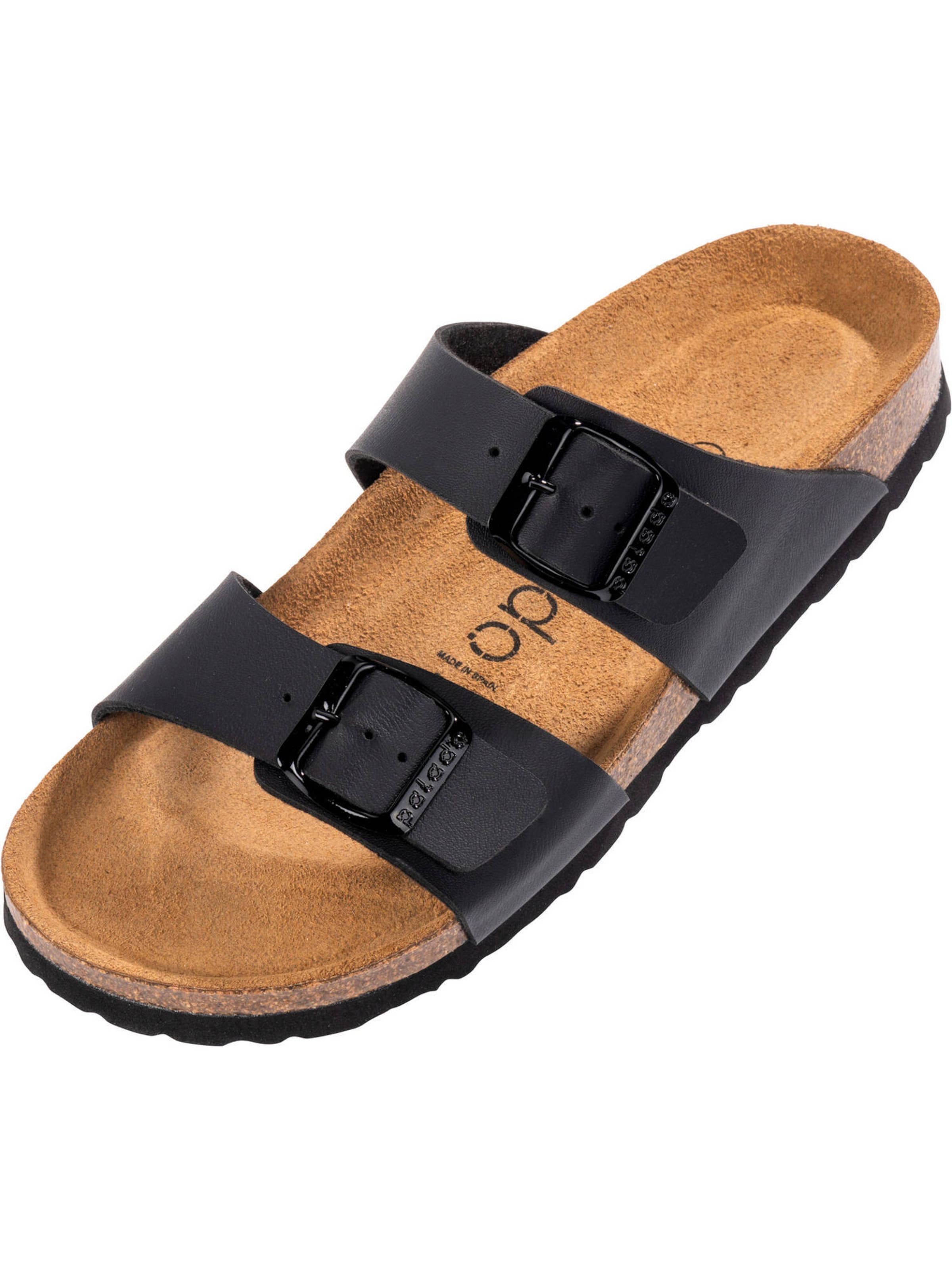 Palado Pantolette 'Samos PF' in Schwarz: Vorderseite