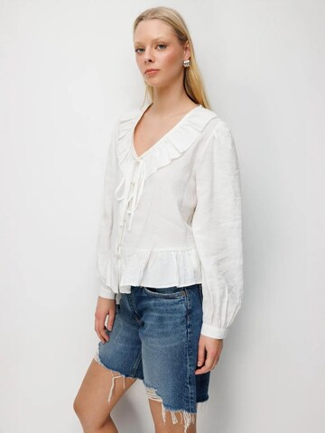 Camicia da donna di MixRay in beige