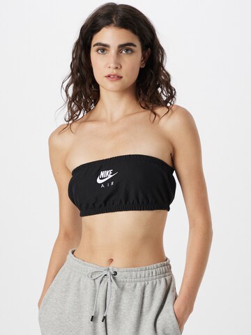 Nike Sportswear Top 'Air' | črna barva: sprednja stran