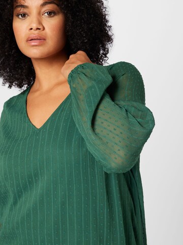 Vila Curve Blouse in Green