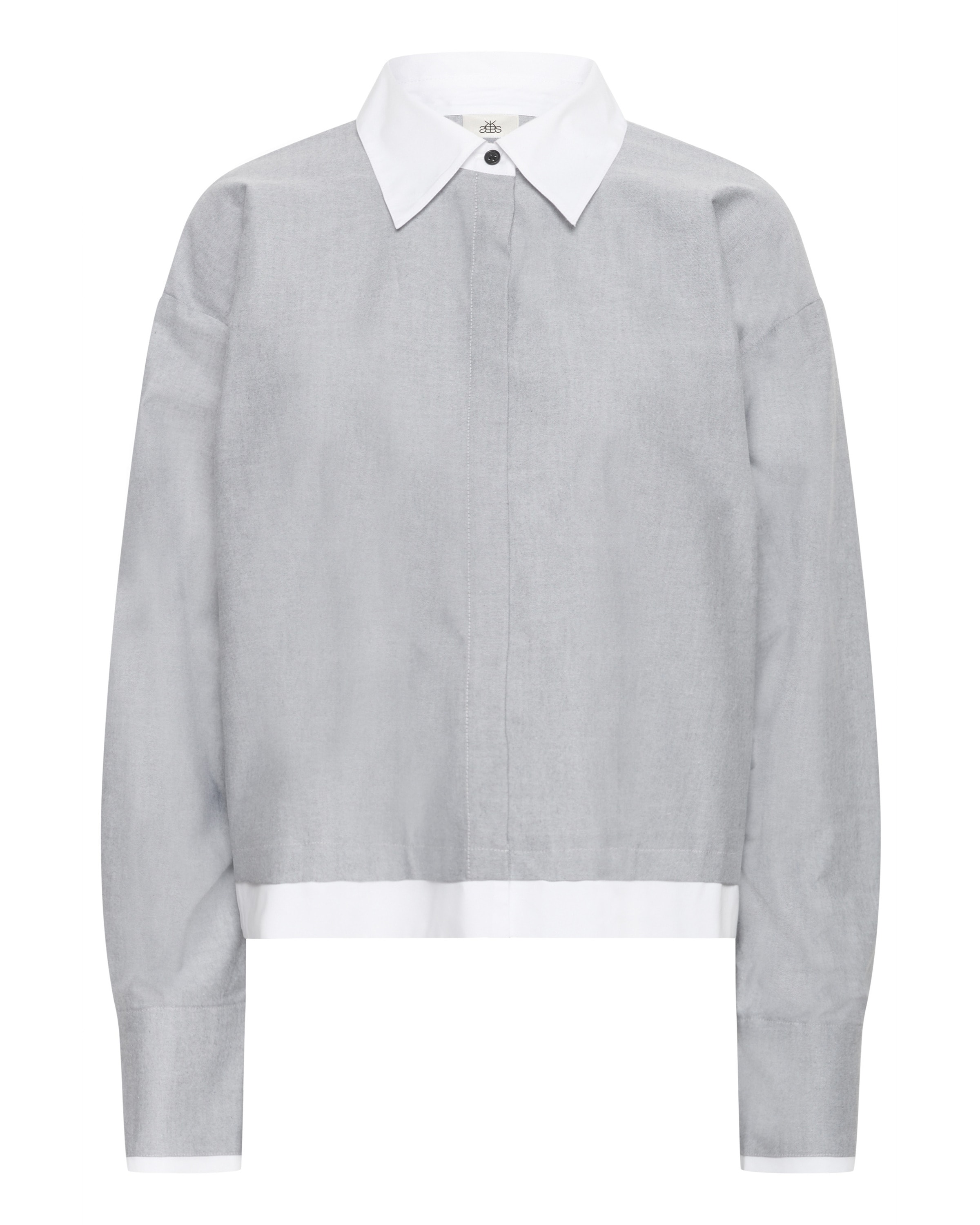 KAREN BY SIMONSEN Bluse 'KBDeborah Tessa' in Grau: Vorderseite