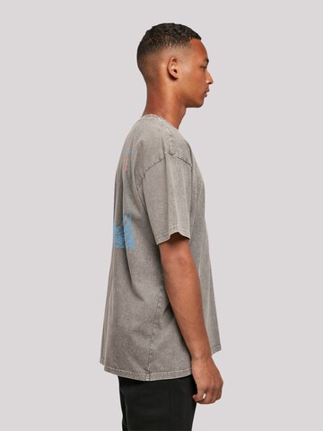 T-Shirt 'Kanagawa Welle' F4NT4STIC en gris