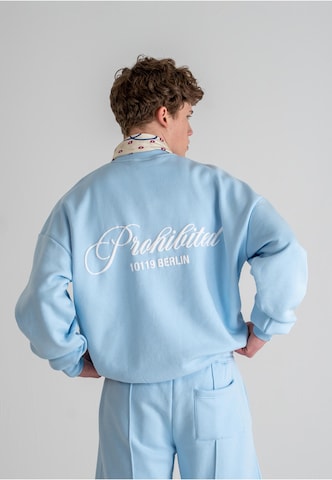 Prohibited Sweatshirt 'Hometown' in Blau: Vorderseite