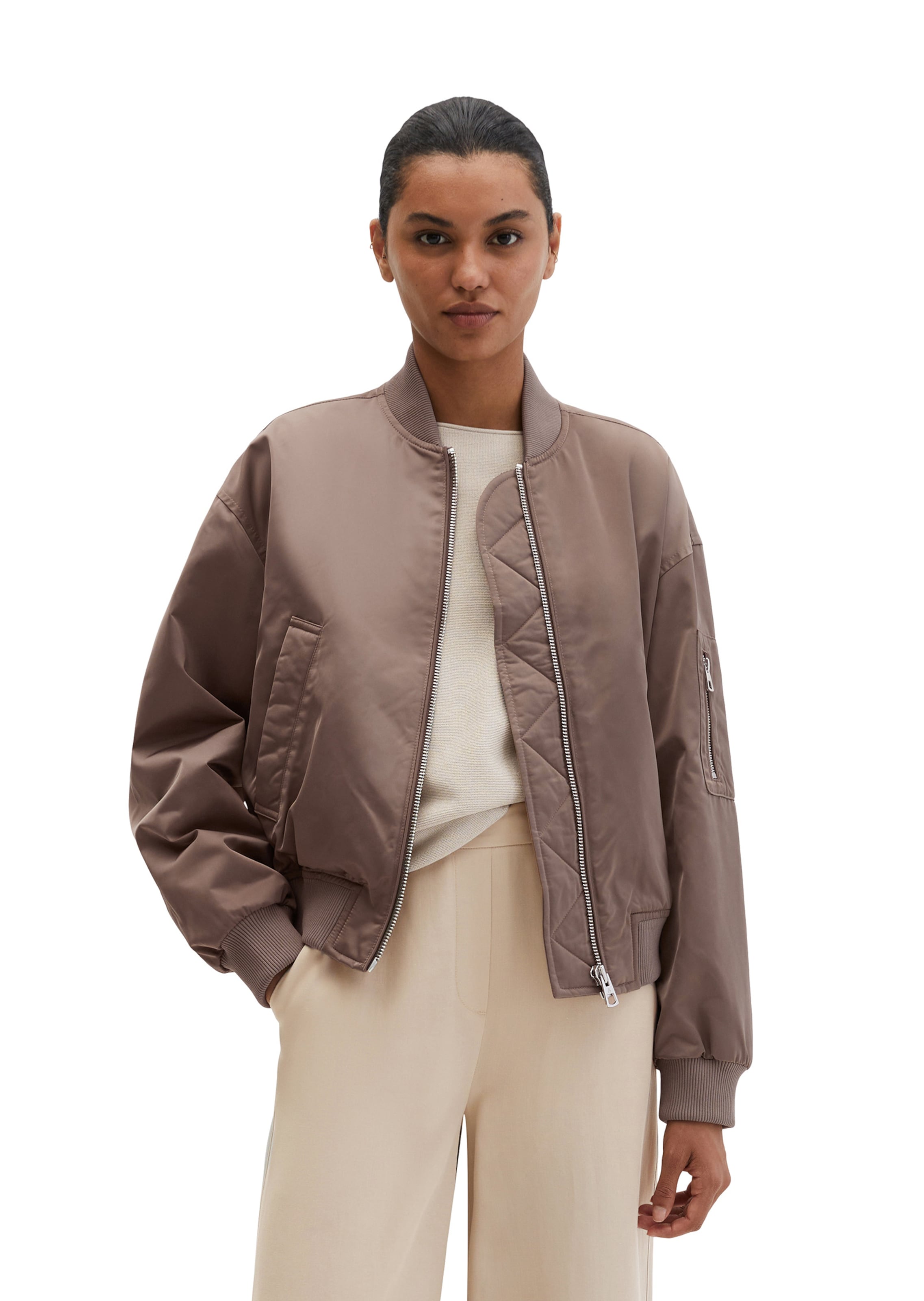 Marc O'Polo Between-season jacket in Brown: front