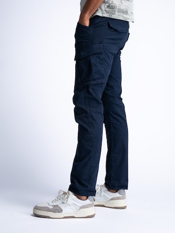 Coupe slim Pantalon cargo Petrol Industries en bleu