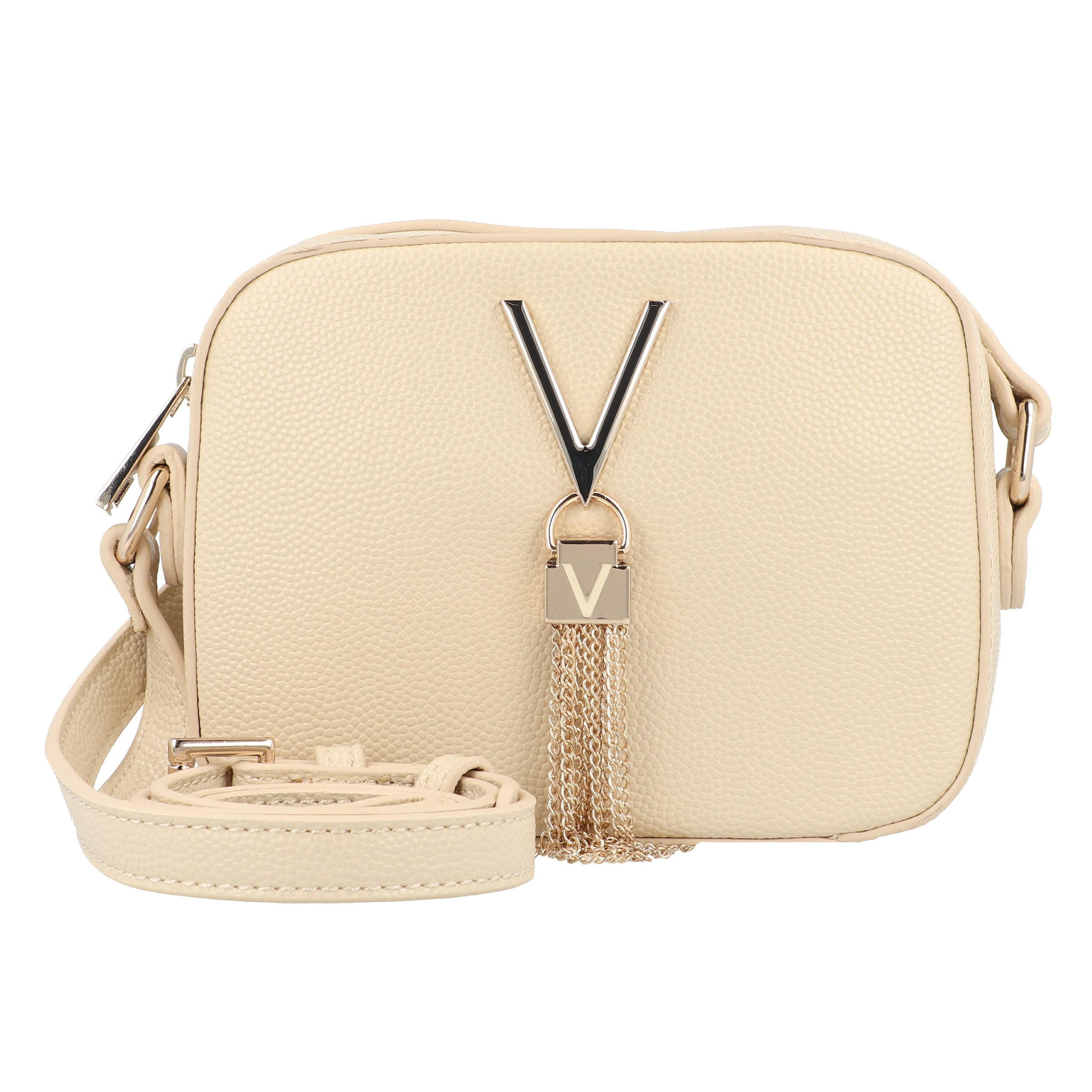 Borsa a tracolla 'Divina' di VALENTINO in beige: frontale