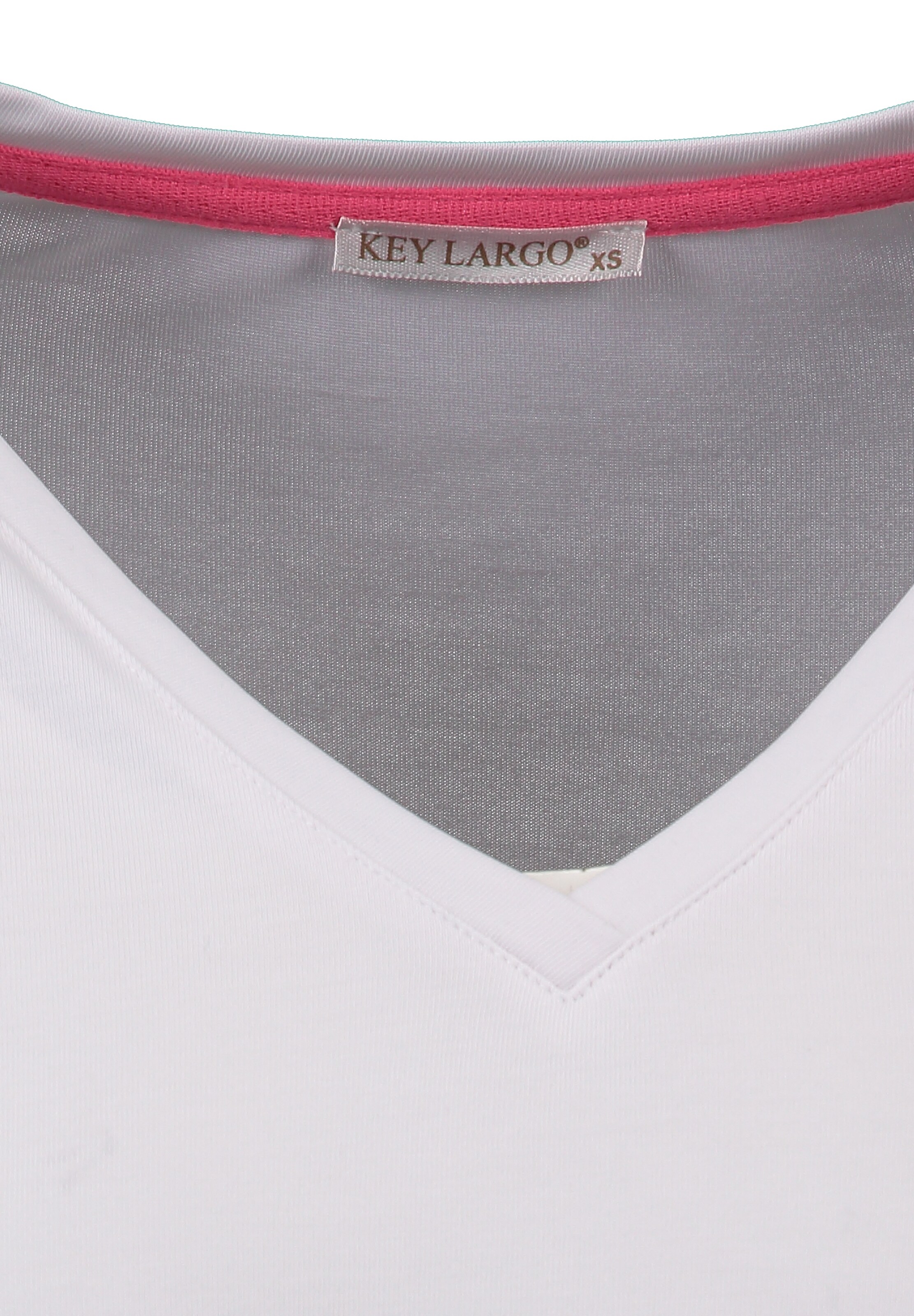 Maglietta 'Cat' di Key Largo in bianco