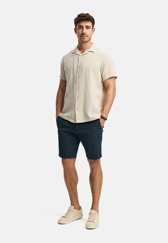 INDICODE JEANS Regular fit Button Up Shirt 'Cosby' in Beige