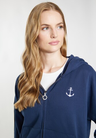 DreiMaster Maritim Sweatjacke in Blau