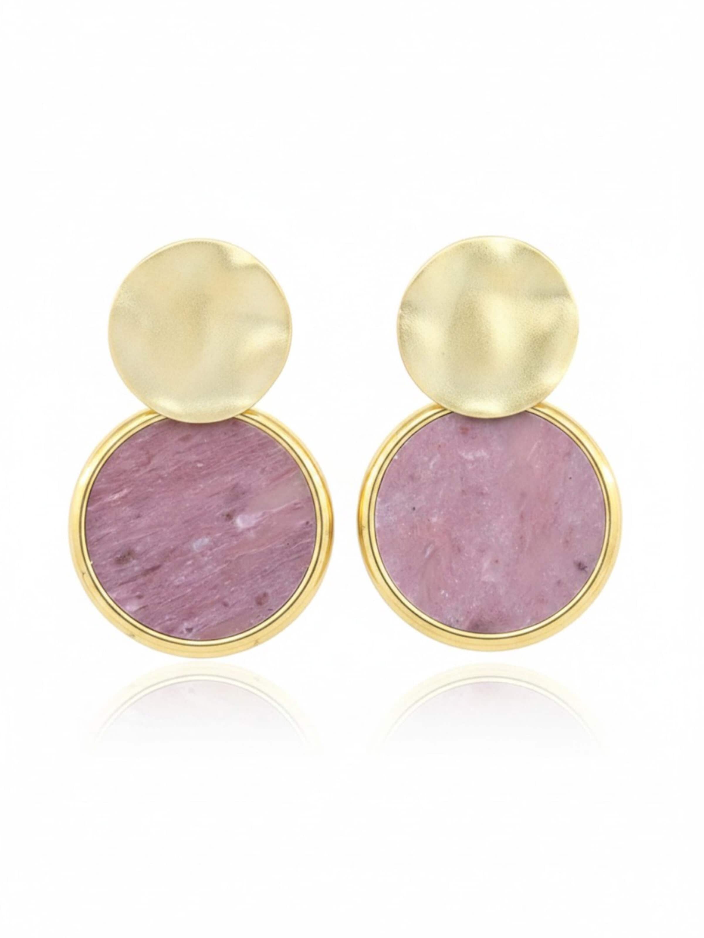 Sergio Engel Earrings 'Beach' in Pink: front
