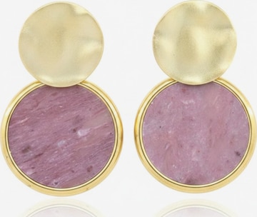 Sergio Engel Ohrringe 'Beach' in Pink: Vorderseite