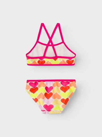 NAME IT Bygelfri Bikini 'ZILLE' i vit