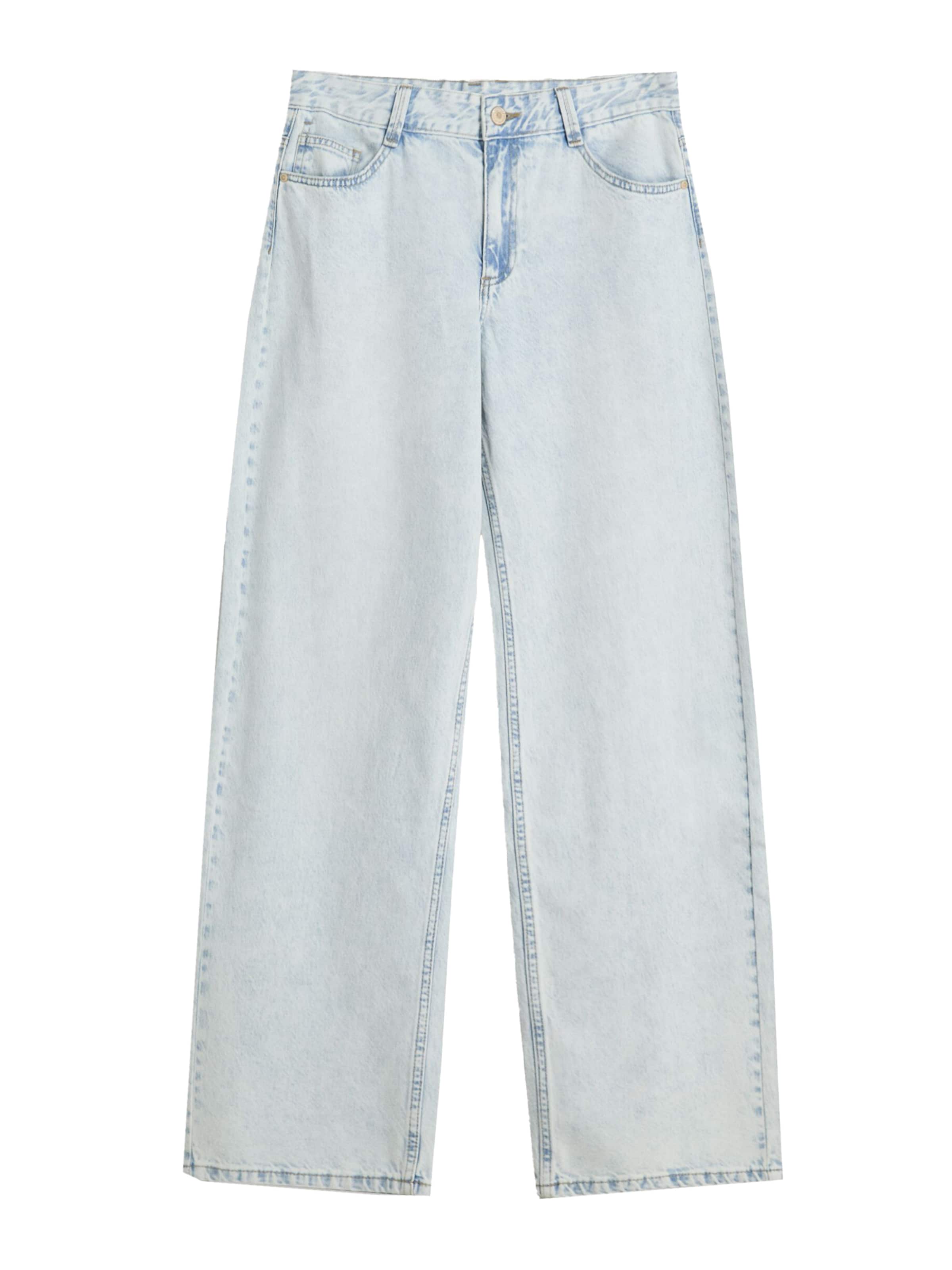 Bershka Baggy Džíny – modrá: přední strana