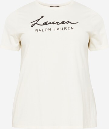 T-shirt 'KATLIN' Lauren Ralph Lauren Plus en beige : devant