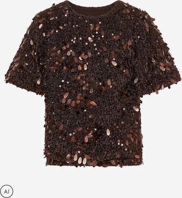 T-shirt Friends Like These en marron : devant