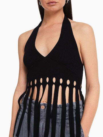 Bershka Top in Schwarz