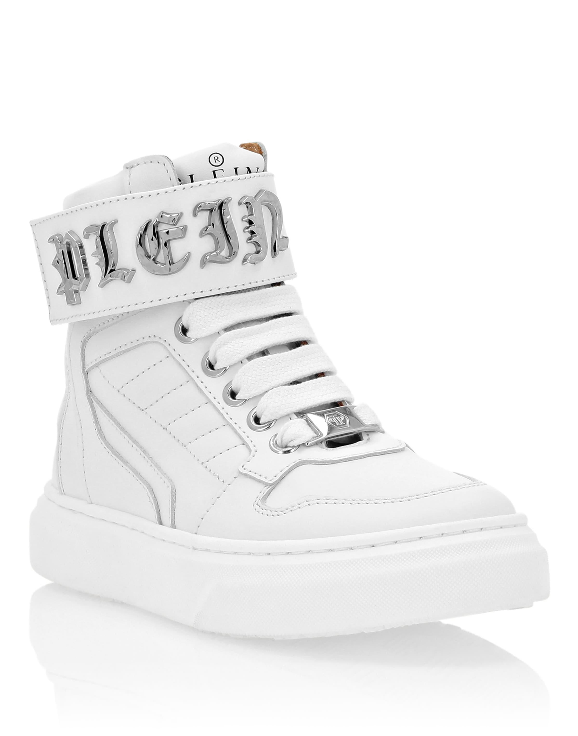 Philipp Plein - Zapatillas deportivas 'Gothic' en blanco: frente