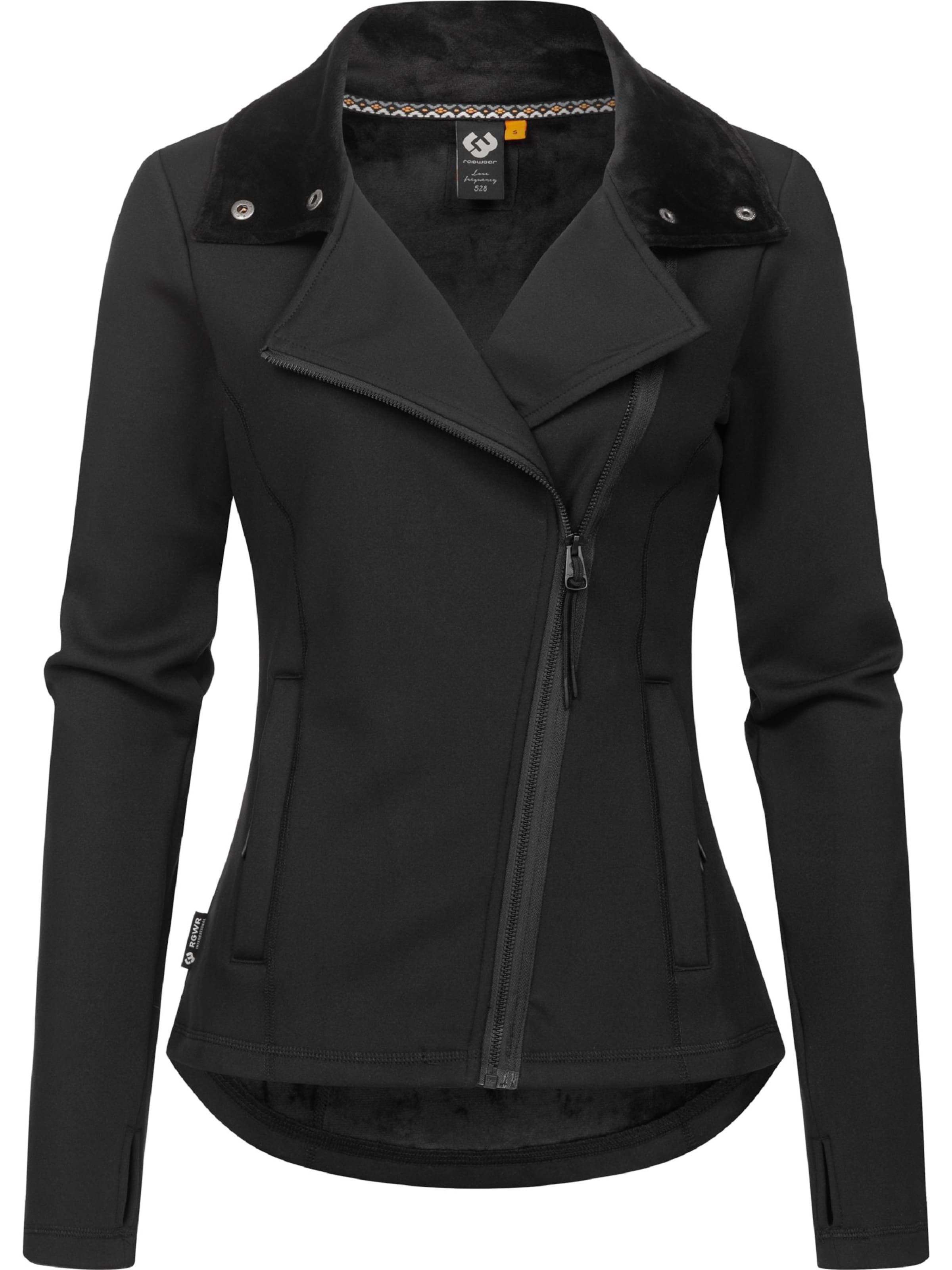Ragwear Bluza rozpinana 'Saskie' w kolorze czarny: przód