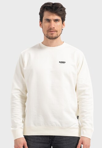 Oldskull Sweatshirt 'Basic Osk' in White: front